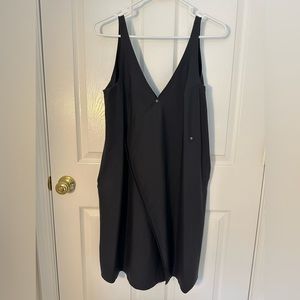 ADAY “Over in One” Wrap Dress (S, Dark Navy)